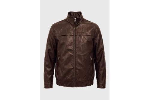 Funky Buddha Ανδρικό Τζάκετ Casual (FBM014-069-01-BROWN)