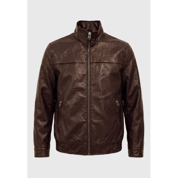 Funky Buddha Ανδρικό Τζάκετ Casual (FBM014-069-01-BROWN)