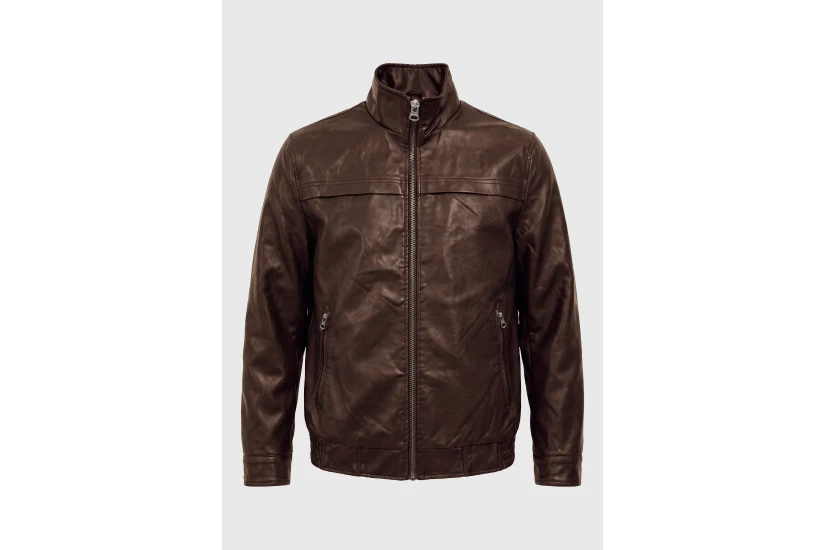 Funky Buddha Ανδρικό Τζάκετ Casual (FBM014-069-01-BROWN)