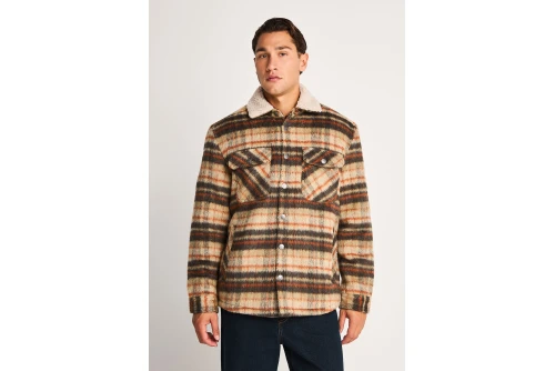 Funky Buddha Plaid Jacket Ανδρικό (FBM014-070-01-PAPYRUS)