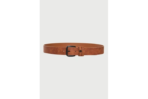 Funky Buddha Metal Buckle Ζώνη Casual (FBM014-336-10-BROWN)