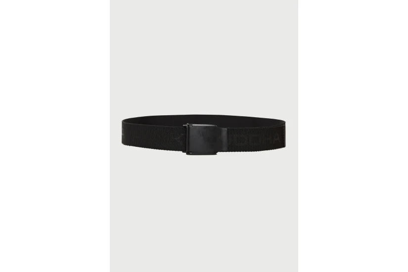 Funky Buddha Logo Print Ζώνη Casual (FBM014-356-10-BLACK)