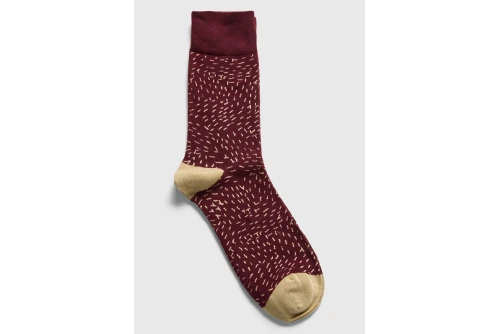 Funky Buddha Ανδρικές Κάλτσες (FBM014-379-10-BURGUNDY)