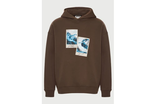Funky Buddha X Apoh London The Creation Of Adam Hoodie Ανδρικό (FBU014-603-06-COFFEE-BEAN)