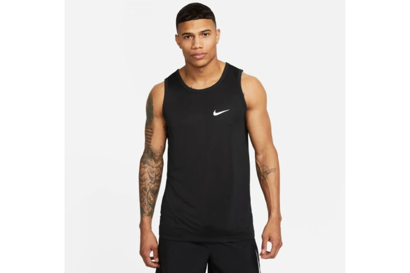 Nike Dri-FIT Legend Ανδρική Αμάνικη Μπλούζα Μαύρη