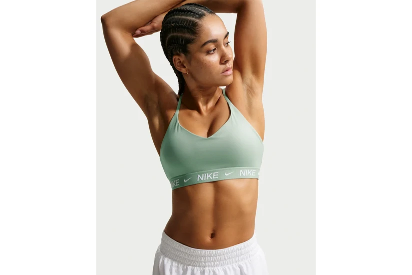 Nike Dri-FIT Indy Light Support Padded Adjustable Γυναικείο Αθλητικό Μπουστάκι Φυστικί