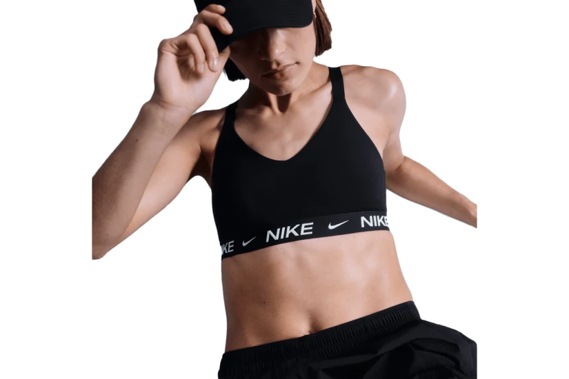 Nike Dri-FIT Indy Medium Support Γυναικείο Μπουστάκι Μαύρο