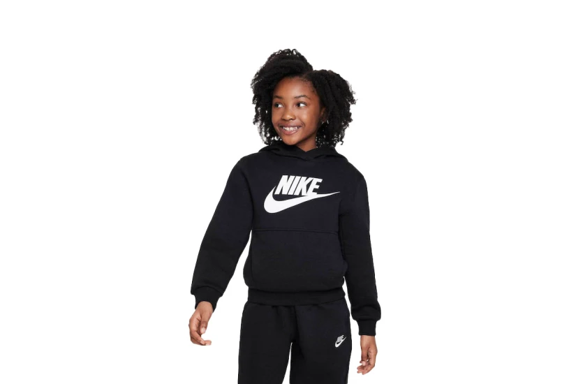 Nike Sportswear Club Fleece Παιδικό Φούτερ με Κουκούλα Μαύρο