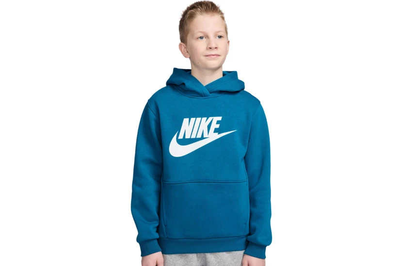 Nike Sportswear Club Fleece Παιδικό Φούτερ με Κουκούλα Πετρόλ