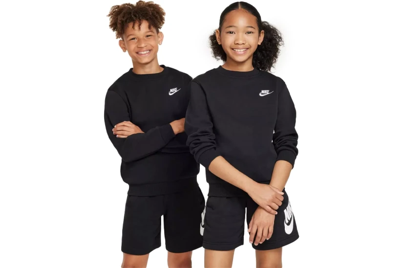 Nike Sportswear Club Fleece Παιδική Μακρυμάνικη Μπλούζα Μαύρη