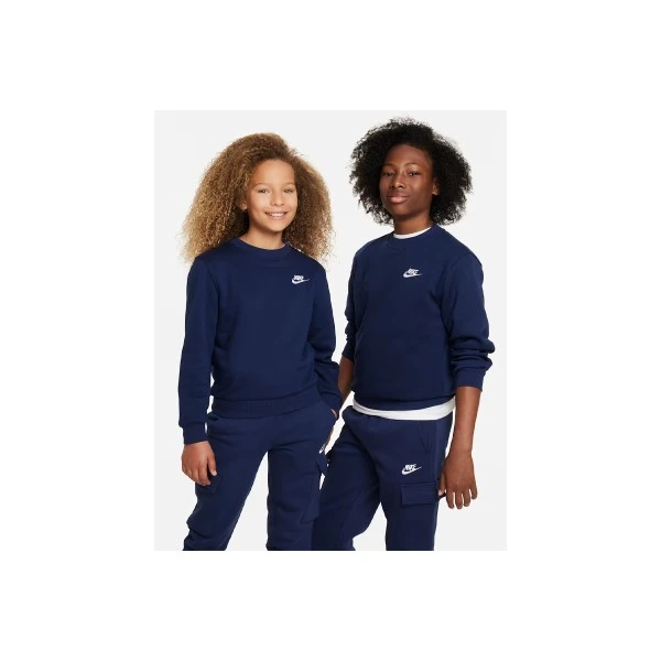 Nike Sportswear Club Fleece Μπλούζα Με Λαιμόκοψη (FD3006 410)