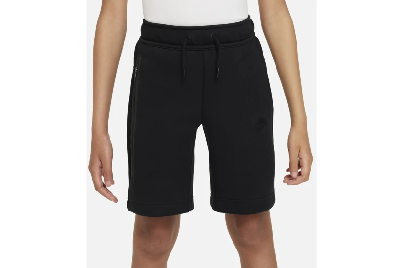 Nike Tech Fleece Παιδική Αθλητική Βερμούδα Μαύρη