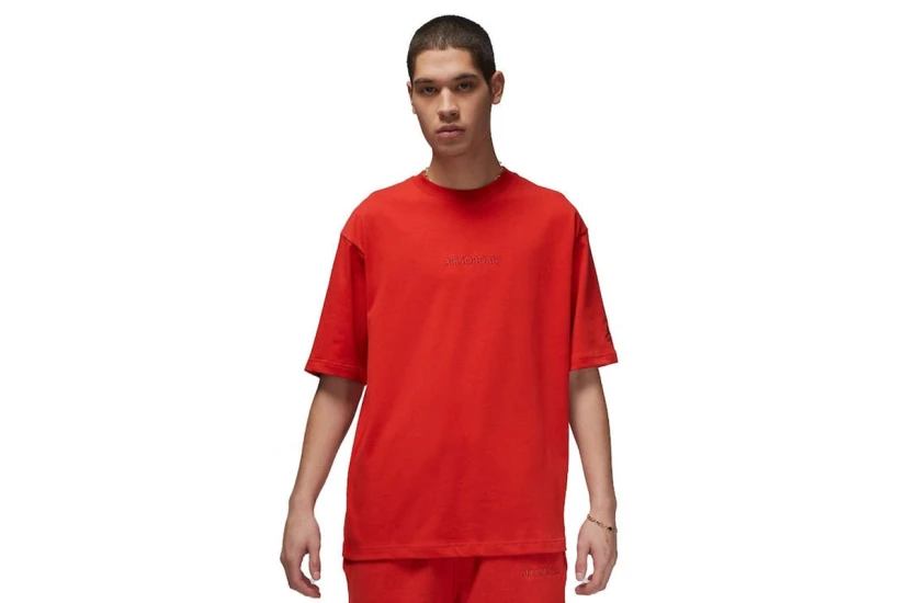 Jordan Air Wordmark Ανδρικό Κοντομάνικο T-Shirt Πορτοκαλί