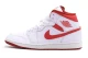 Jordan Air 1 Dune Red Mid Ανδρικά Sneakers Λευκά, Κόκκινα
