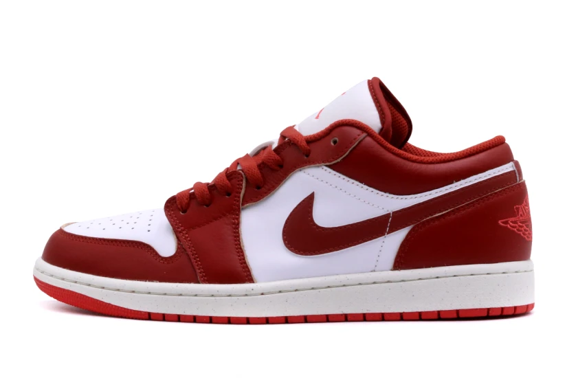 Jordan Air 1 Low Special Edition Ανδρικά Sneakers Μπορντό, Λευκά