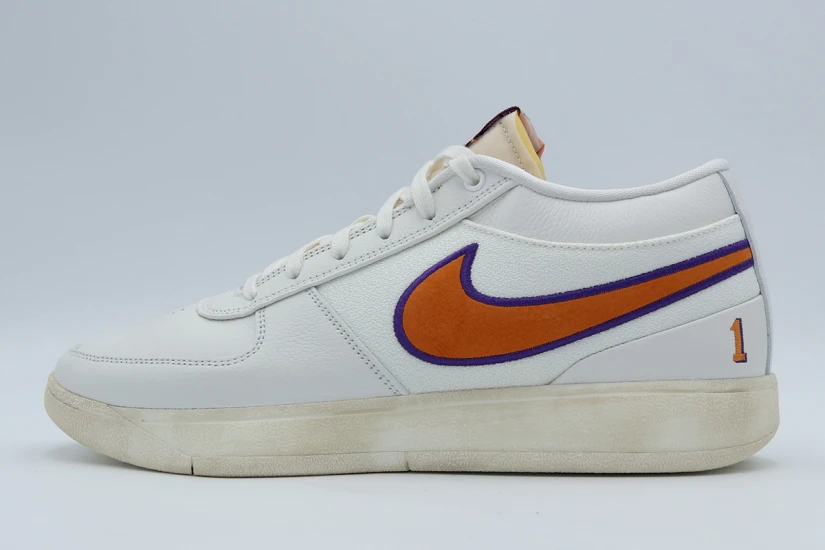 Nike Book 1 Decade Ανδρικά Μπασκετικά Παπούτσια Εκρού, Πορτοκαλί, Μωβ