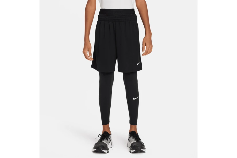 Nike Pro Dri-Fit Παιδικό Μακρύ Κολάν Μαύρο