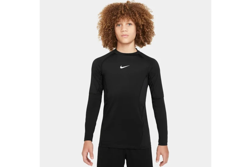 Nike Pro Dri-Fit Παιδική Ισοθερμική Μακρυμάνικη Μπλούζα Μαύρη