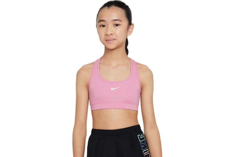 Nike Dri-FIT Swoosh Παιδικό Μπουστάκι Ροζ