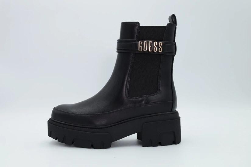 Guess Yelma Γυναικεία Μποτάκια Μαύρα