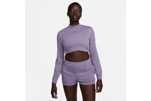 Nike Sportswear Chill Terry Crop Top Μακρυμάνικο Γυναικείο (FN2476 509)