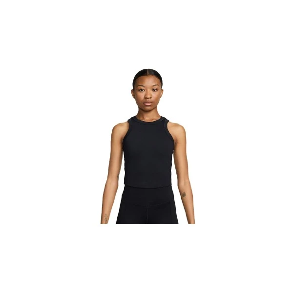 Nike One Fitted Dri-Fit Cropped Top Αμάνικο Γυναικείο (FN2806 010)