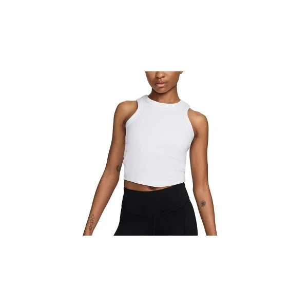 Nike One Fitted Dri-Fit Crop Top Αμάνικο Γυναικείο (FN2806 100)