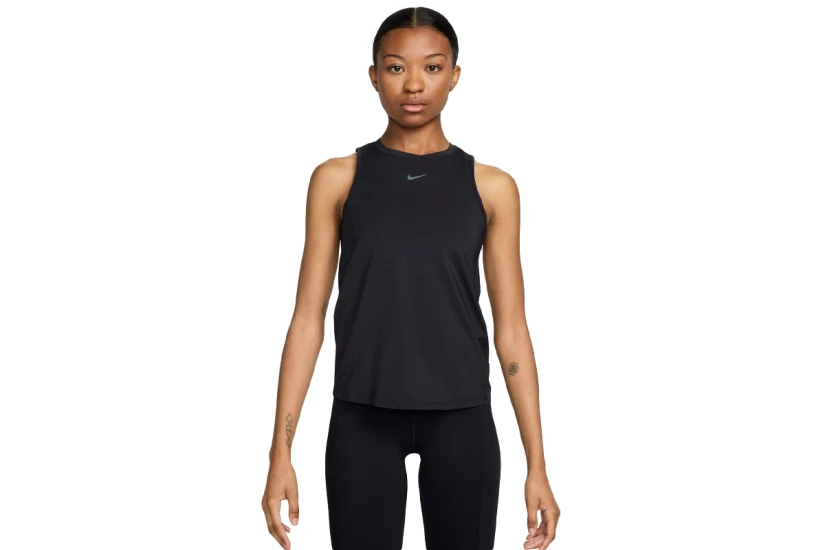 Nike One Classic Dri-FIT Γυναικεία Αμάνικη Μπλούζα Μαύρη