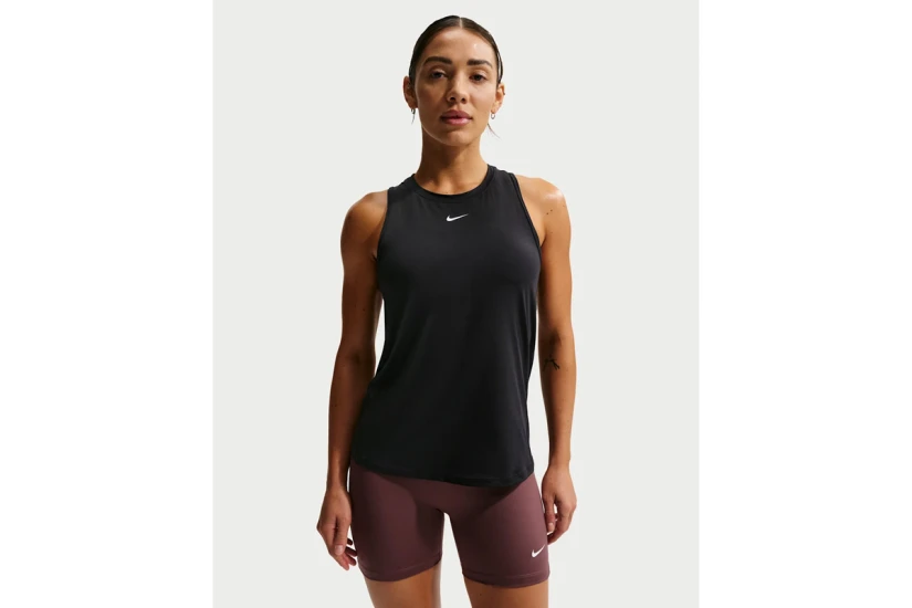 Nike One Classic Dri-FIT Γυναικεία Αμάνικη Μπλούζα Μαύρη