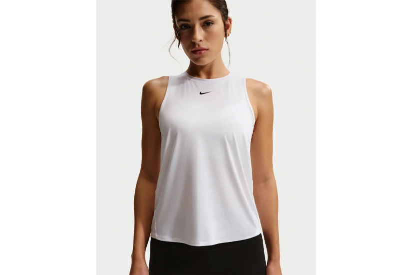 Nike One Classic Dri-FIT Γυναικεία Αμάνικη Μπλούζα Λευκή
