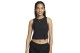 Nike One Classic Dri-FIT Γυναικεία Αμάνικη Crop Top Μπλούζα Μαύρη