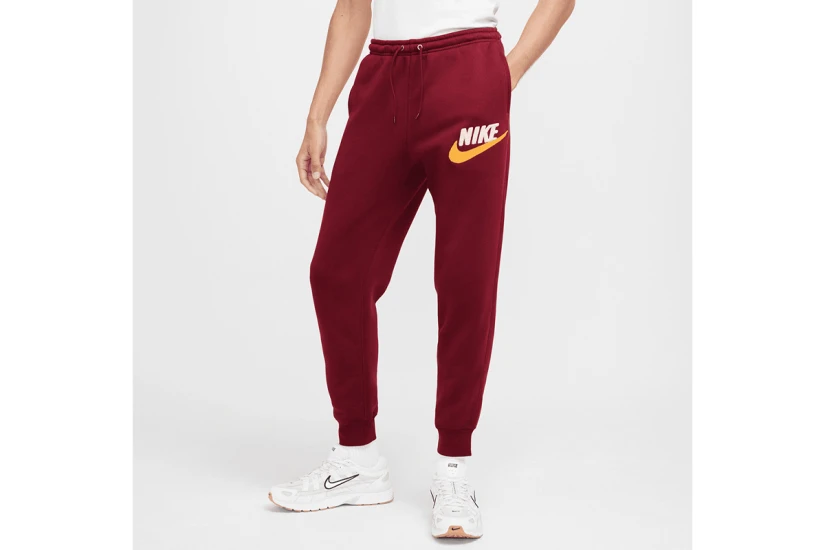 Nike Club Fleece Ανδρικό Παντελόνι Φόρμας Μπορντό