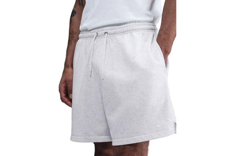 Nike Club French Terry Flow Ανδρικό Αθλητικό Σορτς Γκρι Ανοιχτό
