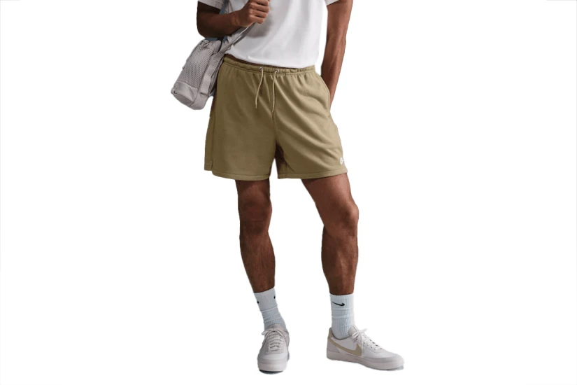 Nike Club French Terry Flow Ανδρικό Αθλητικό Σορτς Μπεζ