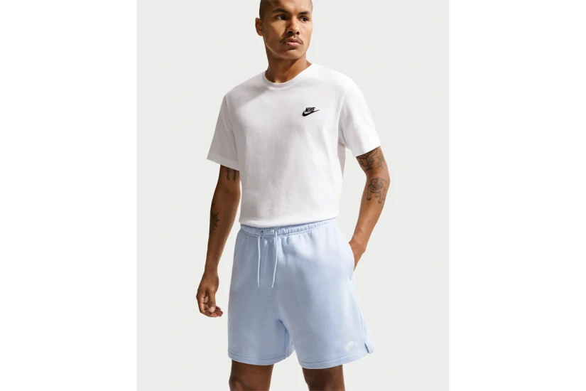 Nike Club French Terry Flow Ανδρικό Αθλητικό Σορτς Γαλάζιο