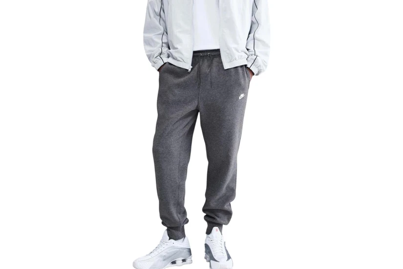 Nike Club Fleece Ανδρικό Παντελόνι Φόρμας Γκρι