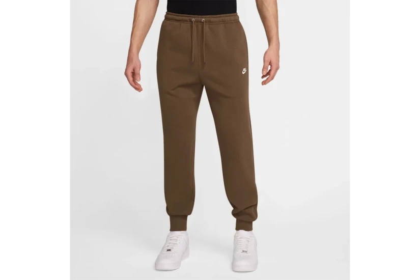 Nike Club Fleece Ανδρικό Παντελόνι Φόρμας Καφέ