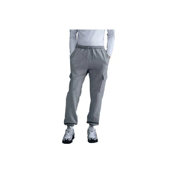 Nike Club Fleece Cargo Παντελόνι Φόρμας Ανδρικό (FN3805 063)