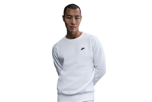 Nike Club Fleece Μπλούζα Με Λαιμόκοψη Ανδρική (FN3886 100)