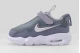 Nike Air Max Nova Βρεφικά Sneakers Γκρι, Λευκά, Ασημί