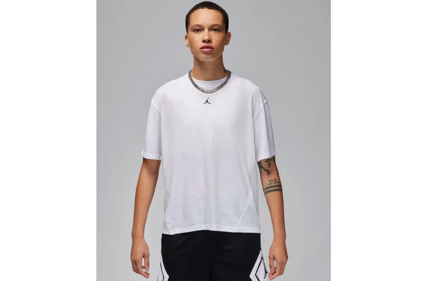 Jordan Sport Diamond Γυναικείο Κοντομάνικο T-Shirt Λευκό