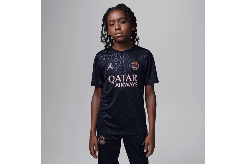 Jordan Paris Saint-Germain Academy Pro Third Παιδική Φανέλα Ομάδας Μαύρη