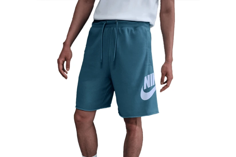 Nike Club Frech Terry Alumni Ανδρική Αθλητική Βερμούδα Άκουα, Λευκή