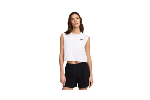 Nike Sportswear Club Crop Top Αμάνικο Γυναικείο (FV5505 100)