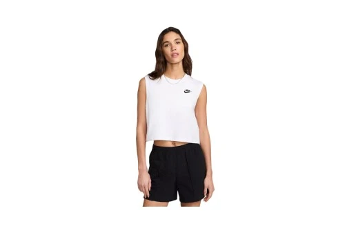 Nike Sportswear Club Crop Top Αμάνικο Γυναικείο (FV5505 100)