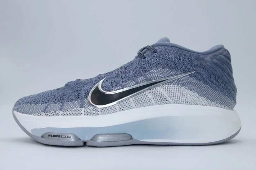 Nike G.T. Hustle 3 Ανδρικά Μπασκετικά Παπούτσια Γκρι Ανοιχτό, Λευκά