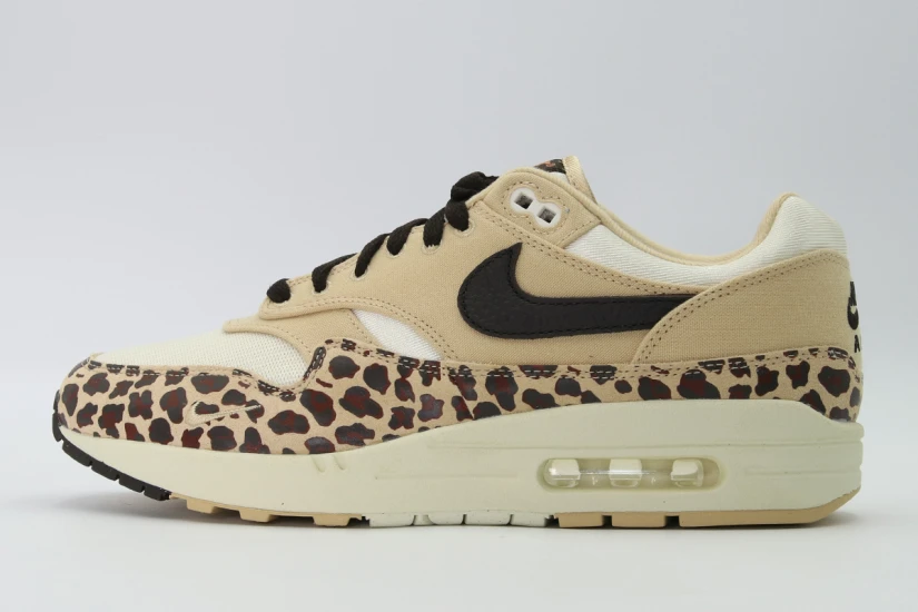 Nike Air Max 1 87 Leopard Sneakers Μπεζ, Εκρού, Καφέ, Μαύρα