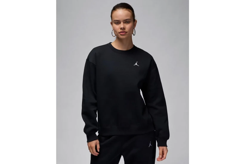 Jordan Brooklyn Fleece Γυναικεία Μακρυμάνικη Μπλούζα Μαύρη