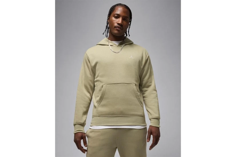 Jordan Brooklyn Fleece Ανδρικό Φούτερ με Κουκούλα Χακί