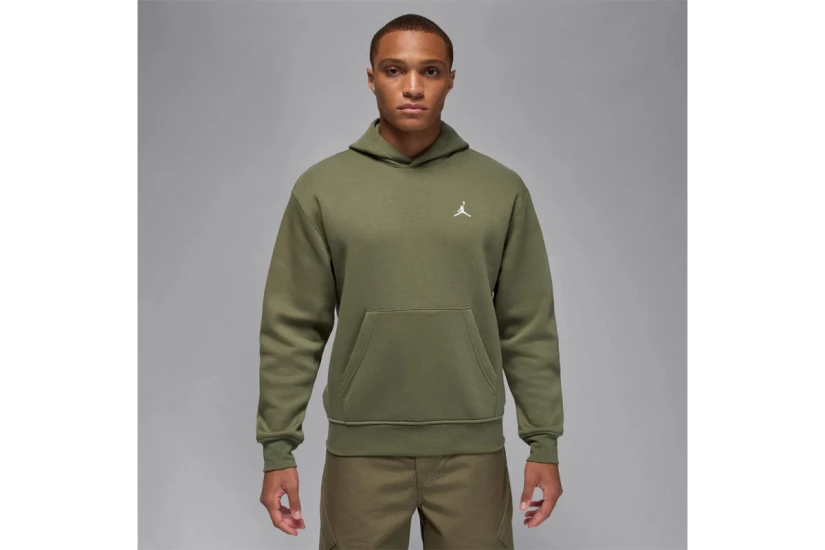 Jordan Brooklyn Fleece Ανδρικό Φούτερ με Κουκούλα Χακί